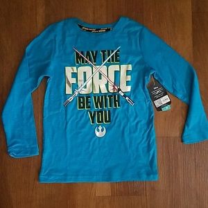 Boys Star Wars long sleeve shirt size 6